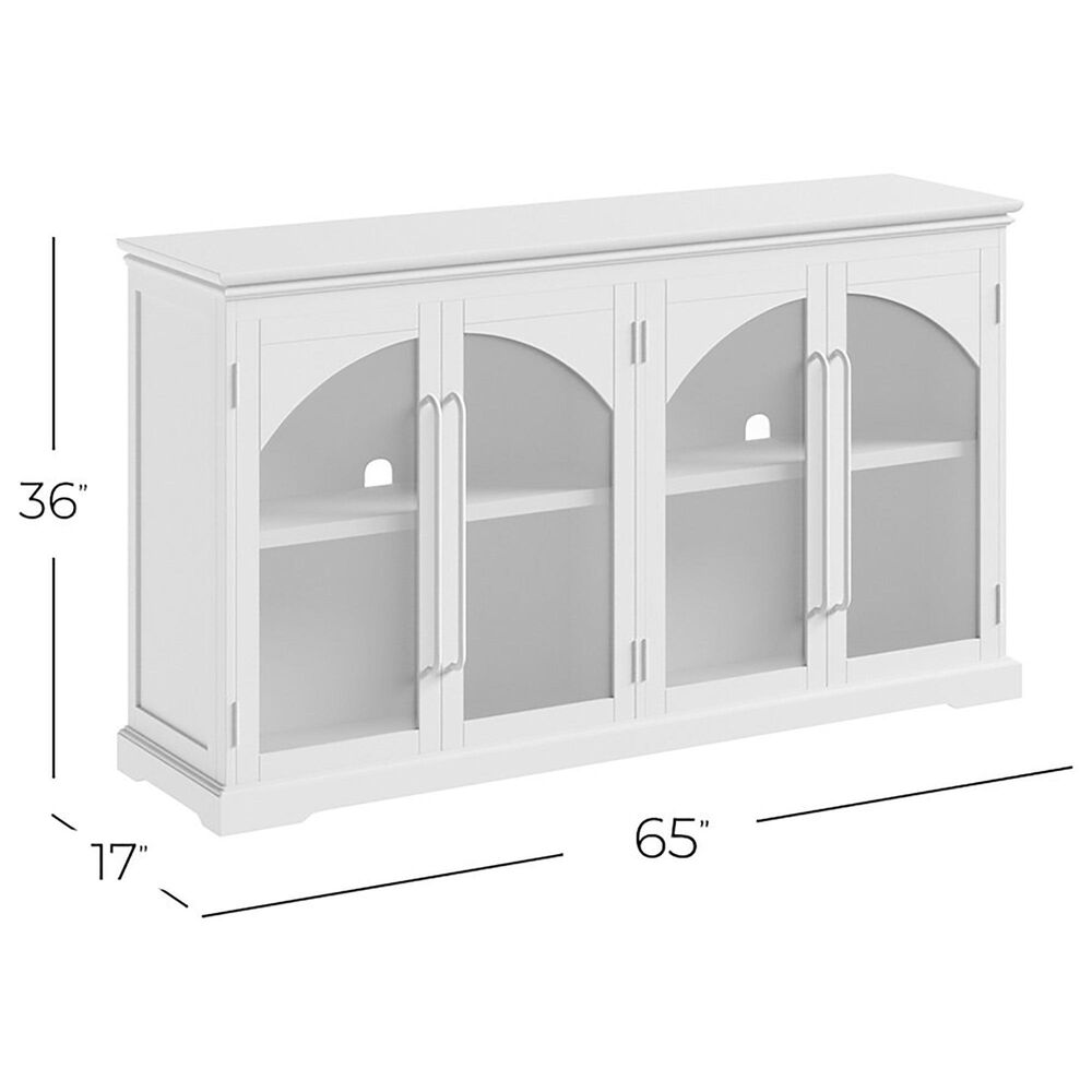 Waltham Archdale 4-Door Accent Cabinet in Antique White, , large