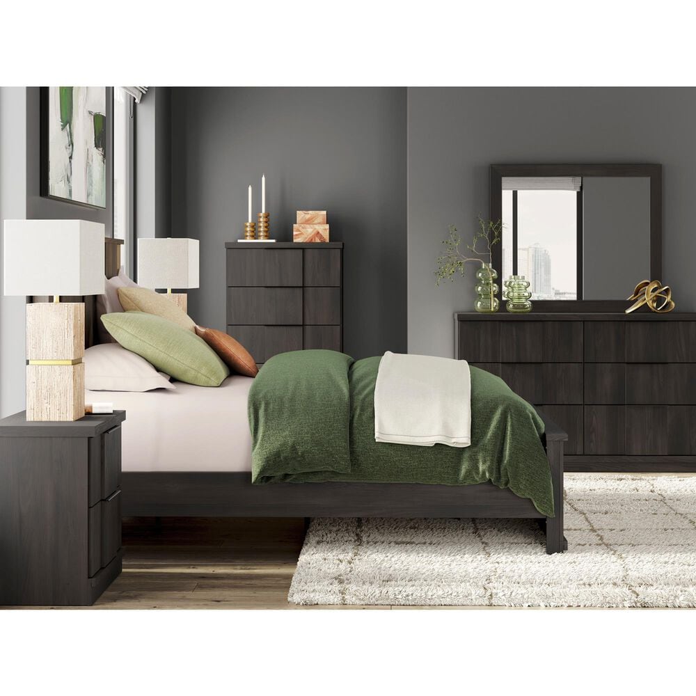 Ashley Shaehartin Queen Panel Platform Bed in Dark Brown, , large