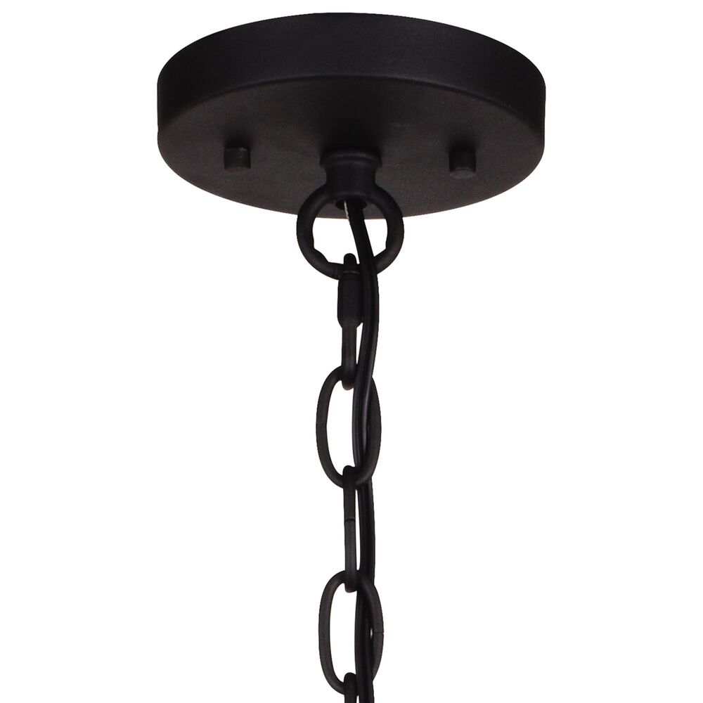 Vaxcel Taylor 4-Light Pendant in Textured Black and Ash Gray, , large
