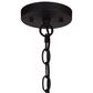 Vaxcel Taylor 4-Light Pendant in Textured Black and Ash Gray, , large