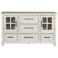Ashley Shaybrock 4-Piece Queen Bedroom Set in Antique White and Brown, , large