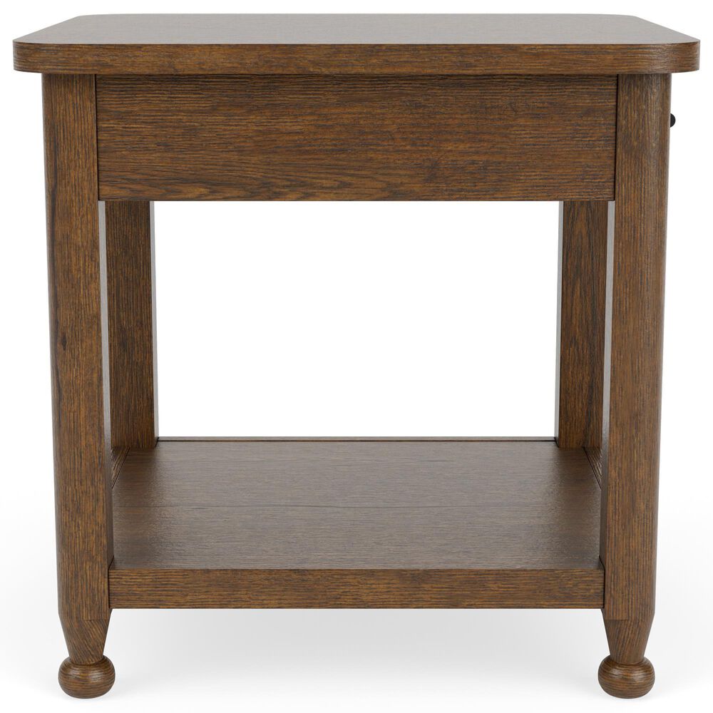 Riverside Furniture Calhoun End Table in Whiskey Oak, , large