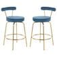 Lumisource Rhonda Counter Stool in Blue/Gold (Set of 2), , large