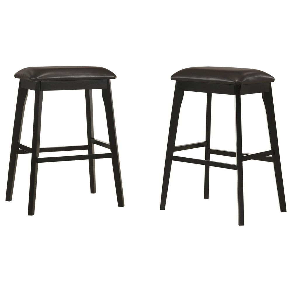Carolina Chair and Table Mirabelle 30" Barstool in Brown/Espresso (Set of 2), , large