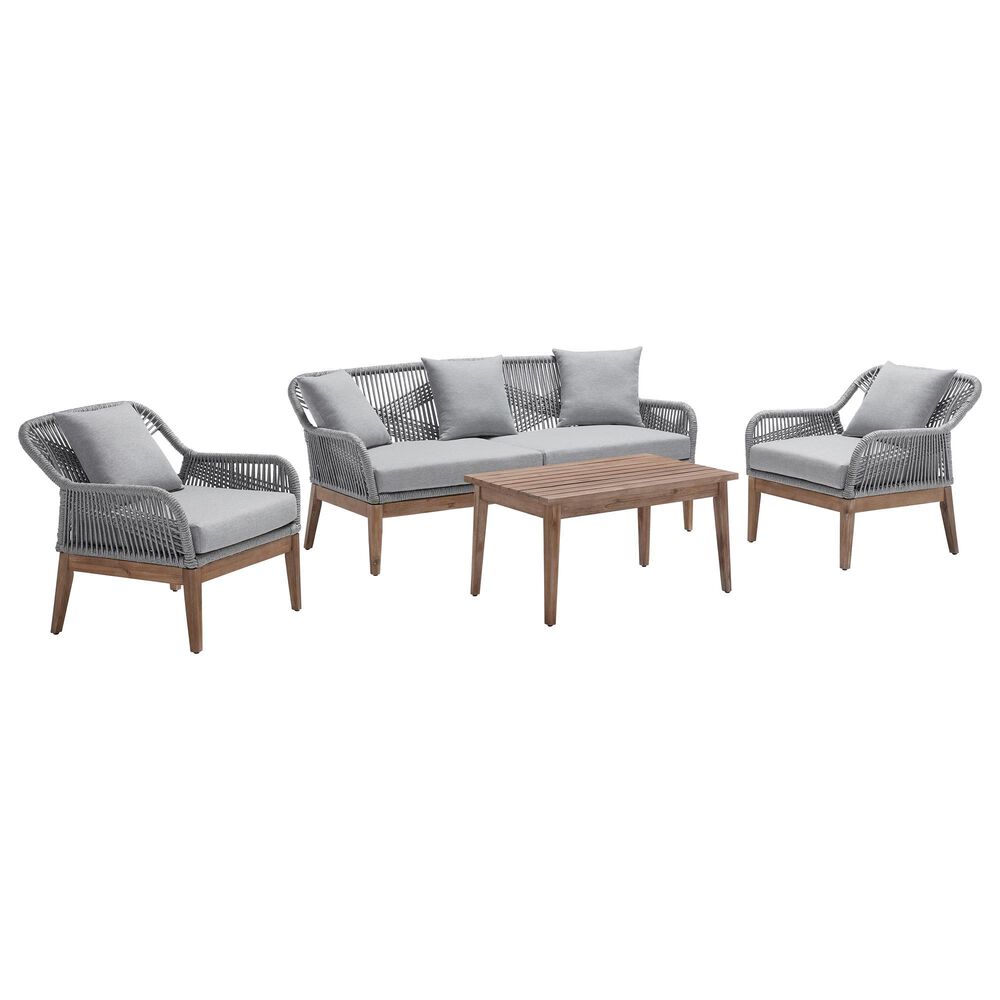 Tiddal Home Morning Glory 4-Piece Patio Sofa Set in Natural, , large