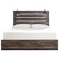 Ashley Drystan 3-Piece Queen Panel Bedroom Set in Brown Rustic, Burnt Orange and Teal, , large
