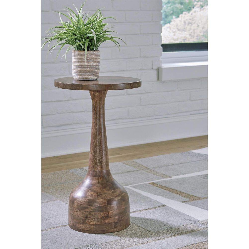 Ashley Joville Accent Table in Medium Brown, , large