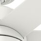 Hunter Solaria 72" Outdoor Ceiling Fan with LED Light in Fresh White, , large