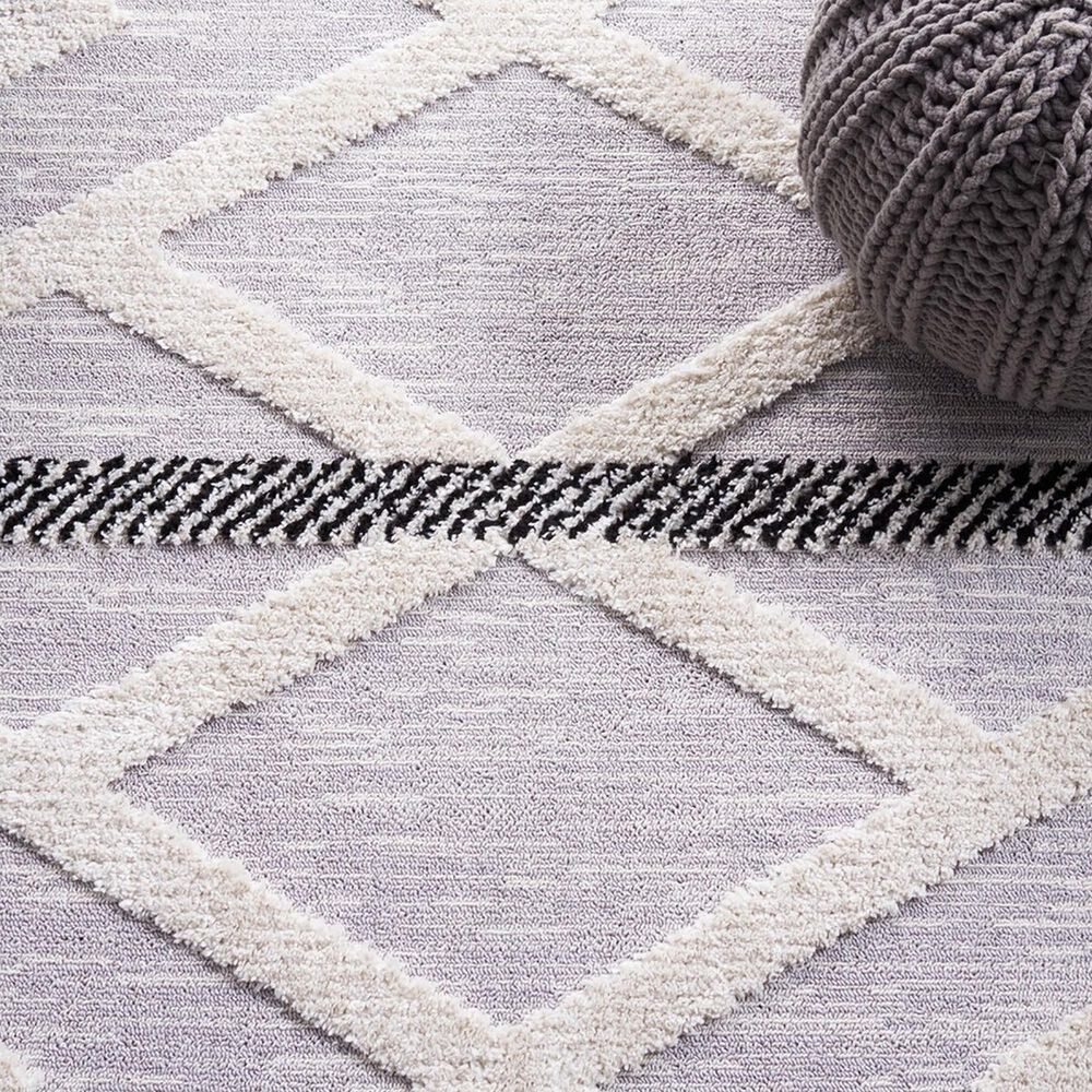 Safavieh Marrakesh MRK564F 5&#39;3&quot; x 7&#39;6&quot; Grey and Ivory Area Rug, , large