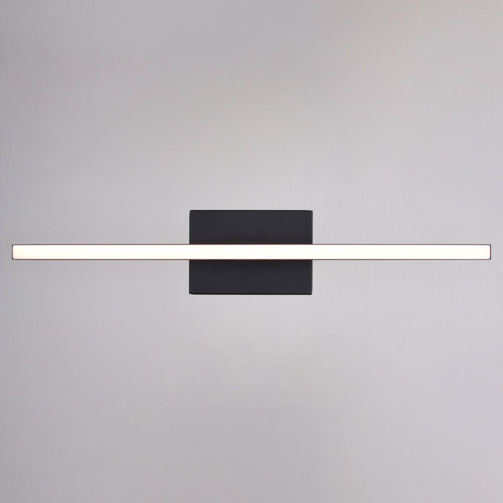 Vaxcel Ashburn 1-Light Bathroom Vanity in Matte Black, , large