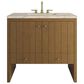 James Martin Hudson 36" Single Bathroom Vanity in Honey Oak with 3 cm Tajnar Eclos Top and Rectangular Sink, , large