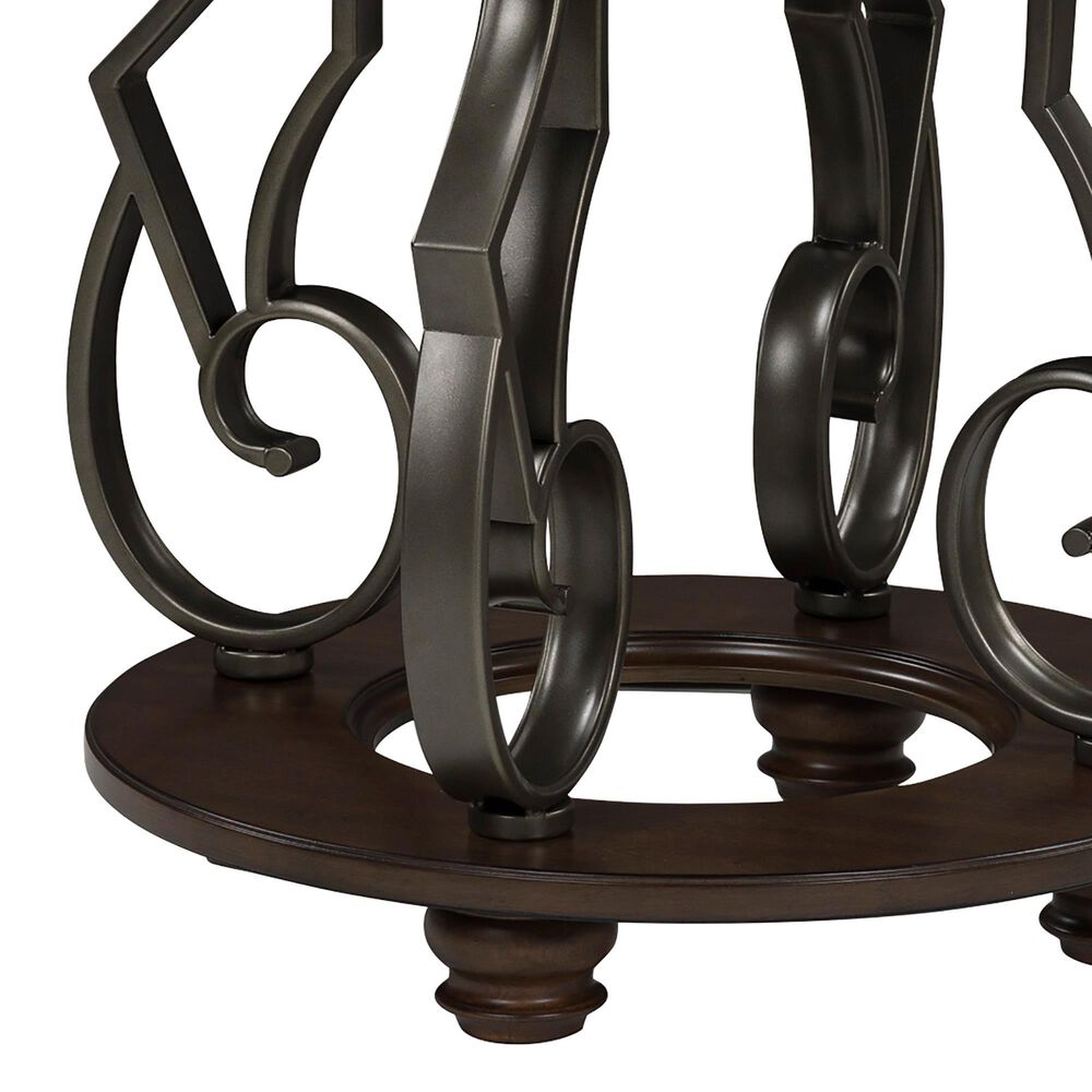 Ashley Frallyn End Table in Dark Brown and Dark Pewter, , large