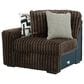 Ashley Midnight-Madness 4-Piece Right Facing Sectional with Chaise in Chocolate, , large