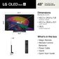 LG 48" Class C6 Series 4K OLED evo AI - Smart TV with 3.1.1 Channel Soundbar System in Black, , large