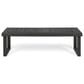 Hearth and Haven Patio Wood Dining Bench in Dark Grey, , large