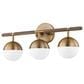 Troy Lighting Enson 3-Light Bath Vanity in Patina Brass, , large