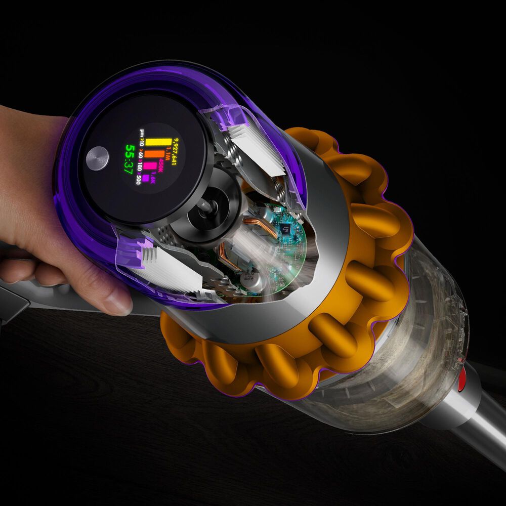 Dyson V15 Detect Cordless Vacuum Cleaner in Yellow/Nickel | Nebraska Furniture Mart