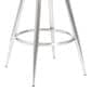 Blue River Amador 26" Counter Stool with Vintage Gray Cushion in Brushed Stainless Steel, , large