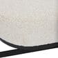 Mercana Amelia Upholstered Bench with Cream Boucle Cushion Seat in Black, , large