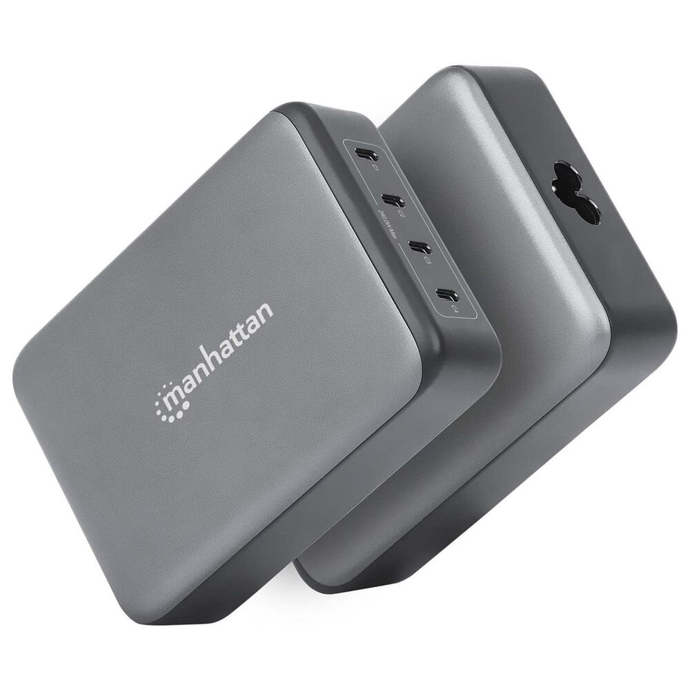 Manhattan 4-Port GaN USB Power Delivery Charging Station in Black, , large