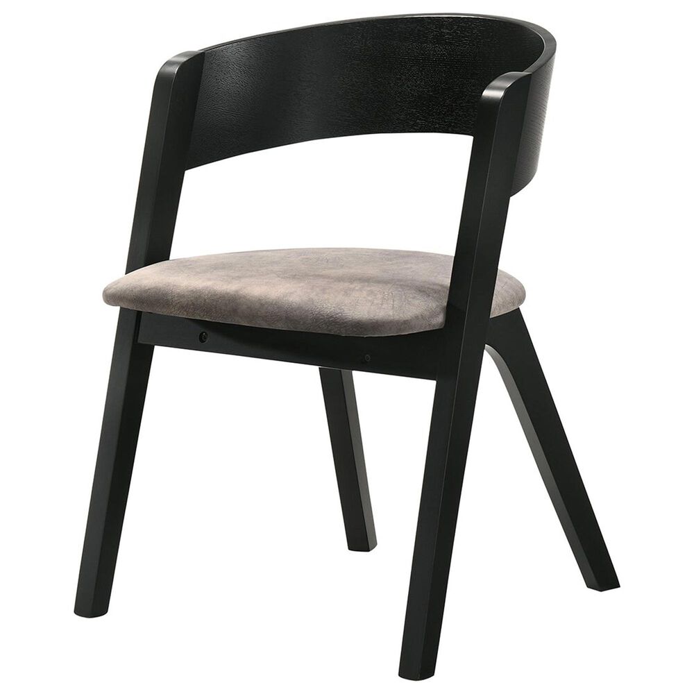 Armen Living Jackie Dining Chair in Black, , large