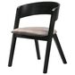 Armen Living Jackie Dining Chair in Black, , large