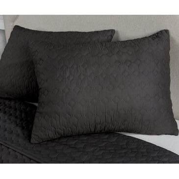 Rizzy Home Urban Mesh 20" x 36" King Sham in Black, , large