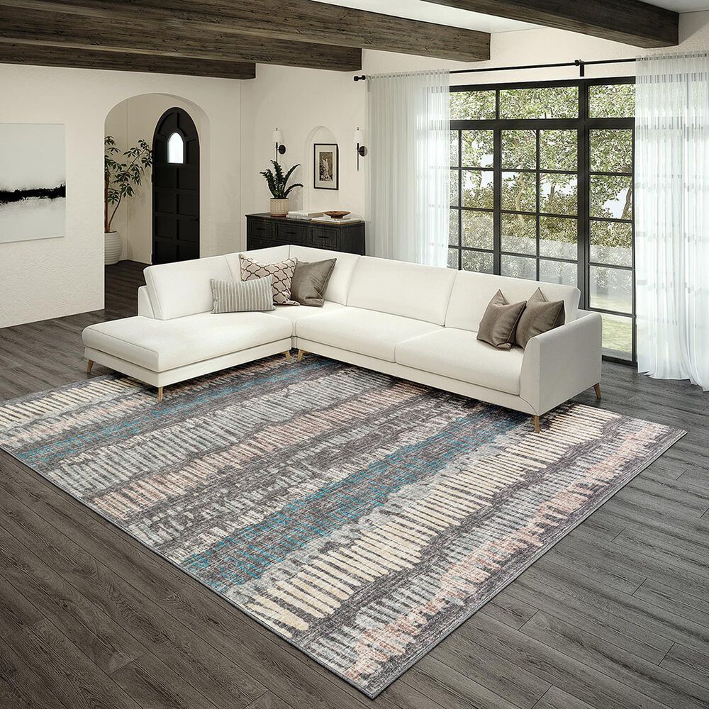 Dalyn Rug Company Winslow WL4 3&#39; x 5&#39; Charcoal Indoor/Outdoor Area Rug, , large