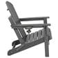 Hearth and Haven 34" Outdoor Folding Adirondack Chair with Cup Holder in Gray, , large