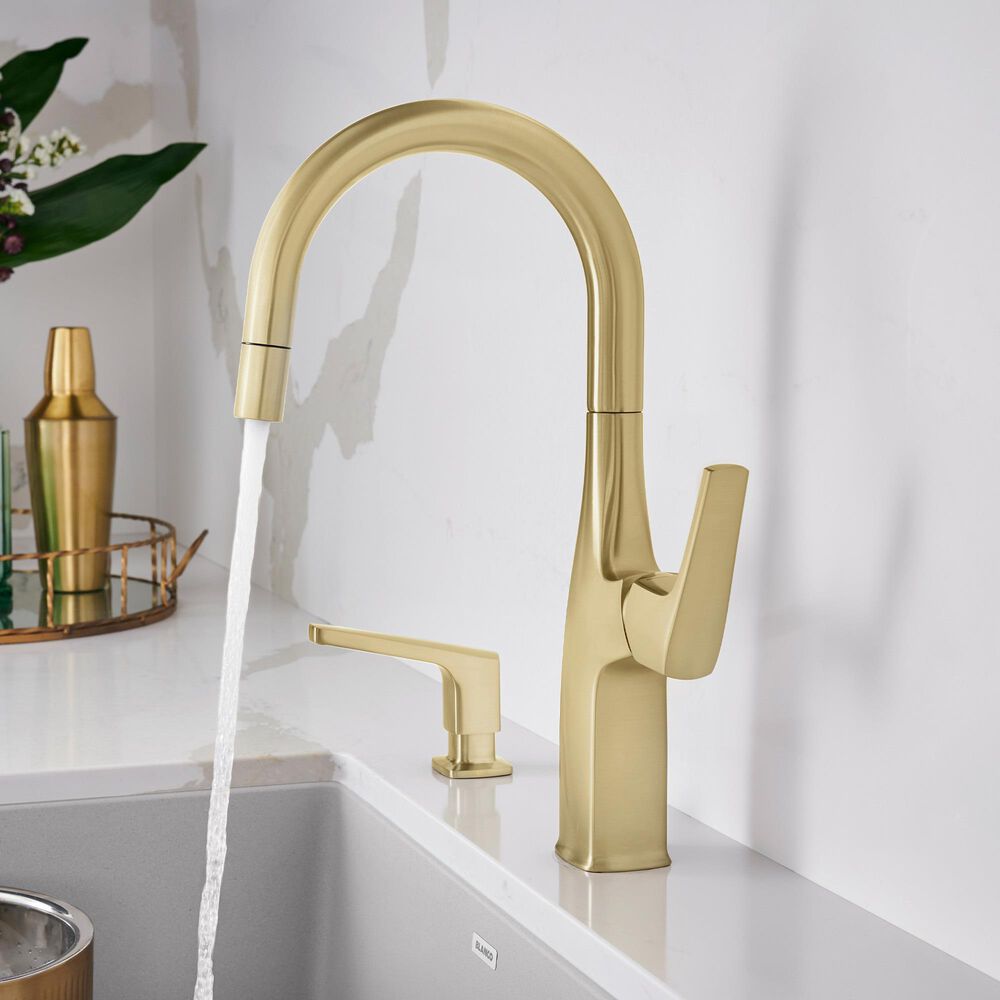 Blanco Rivana Bar Faucet 1.5 GPM in Satin Gold, , large