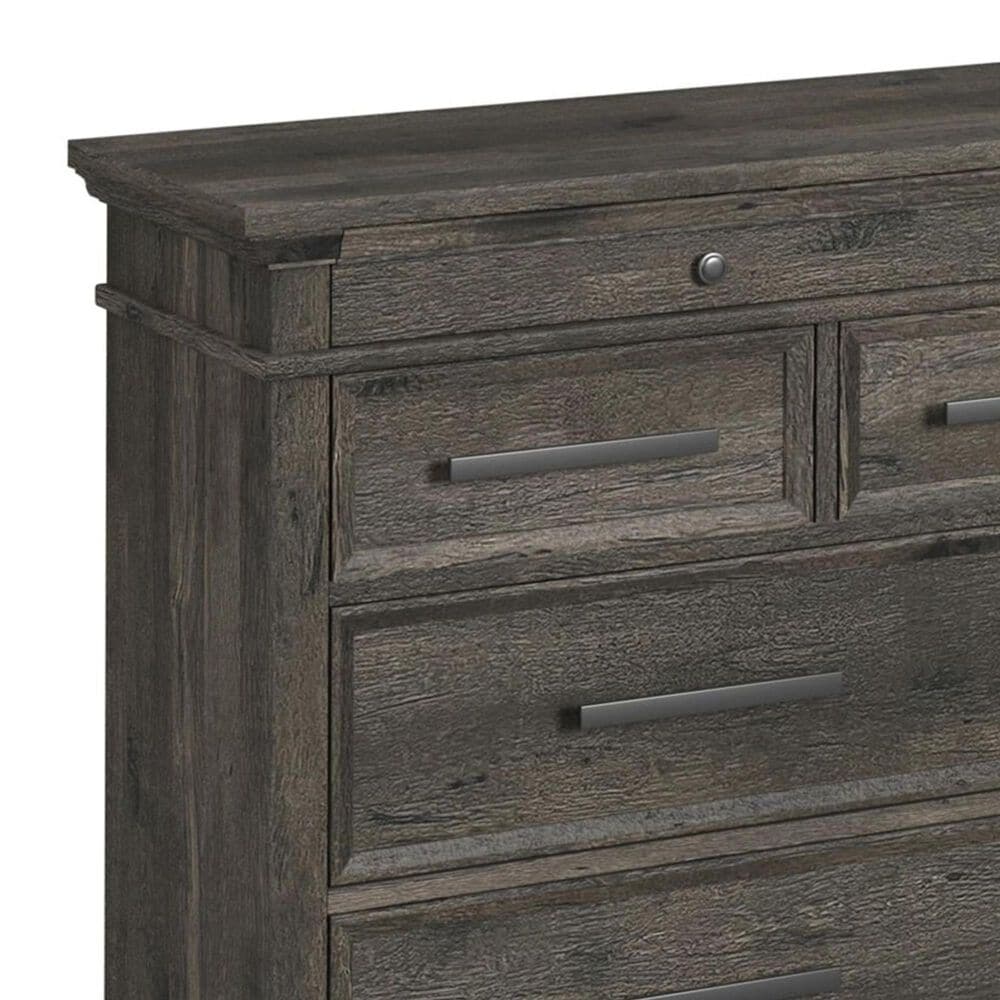 Mayberry Hill Park Ridge 9-Drawer Dresser and Mirror in Charcoal, , large
