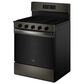 Whirlpool 5 Cu. Ft. Gas Range with Air Cooking Technology in Black-on-Stainless, , large
