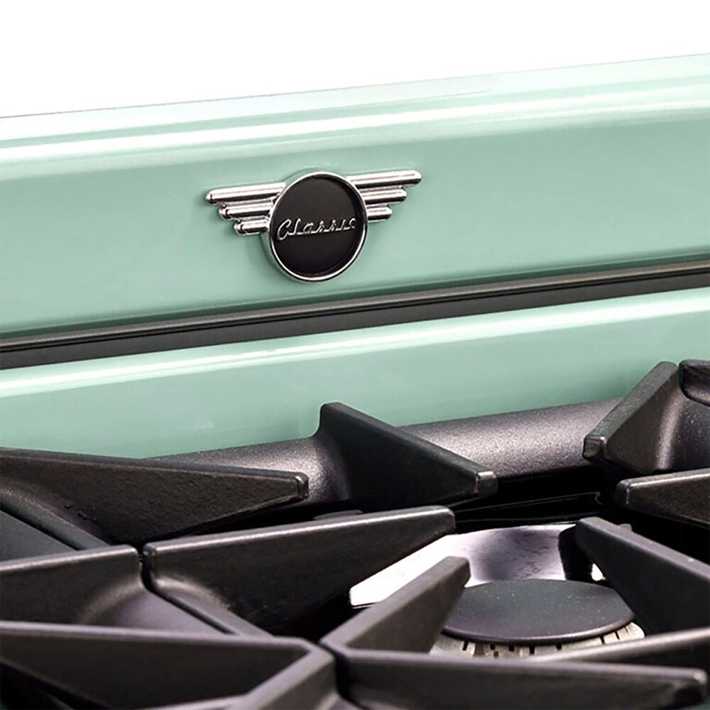 Unique Appliances Classic Retro 36" Pro Convection Gas Range in Summer Mint Green, , large