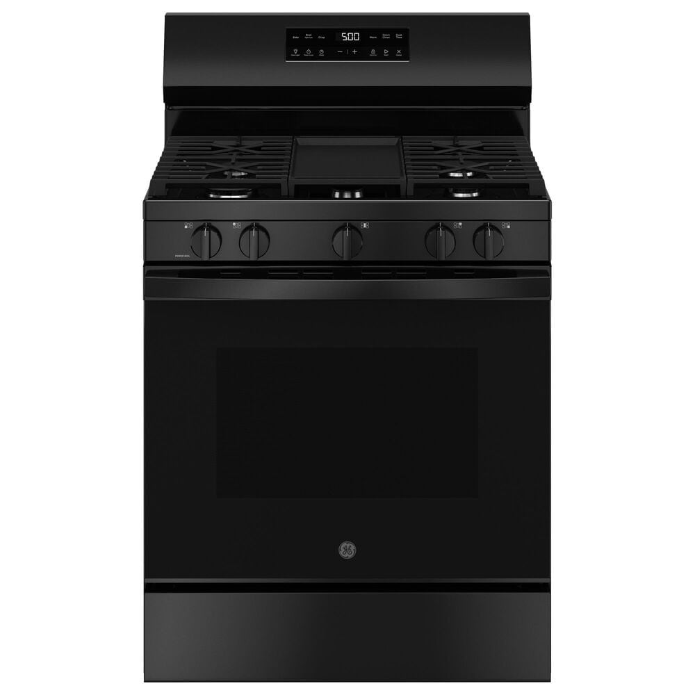 GE Appliances 5.3 Cu. Ft. Freestanding Natural Gas Range with Crisp Mode in Black, , large