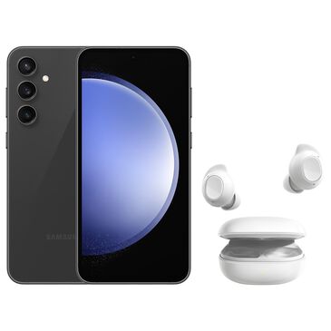 Samsung Galaxy S23 FE 6.4" 128GB (Unlocked) in Graphite with White Galaxy Buds FE, , large