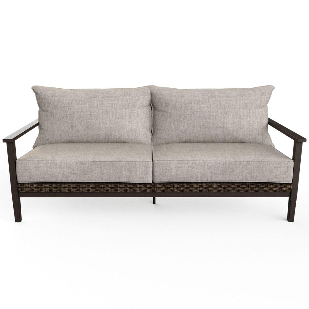 Sunvilla Cleo Patio Sofa in Bourbon and Iven Shell, , large