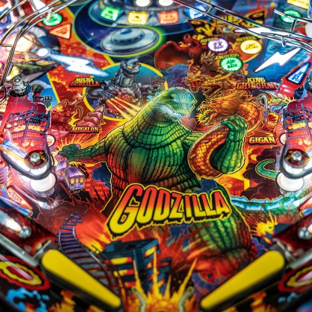 Stern Pinball Godzilla Pro Edition Pinball Machine in Multicolor, , large