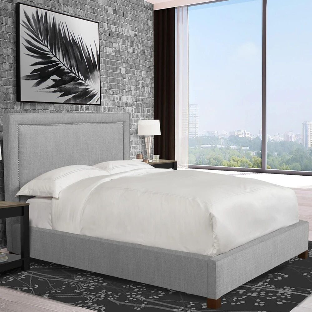 Simeon Collection Cody King Upholstered Bed in Mineral, , large