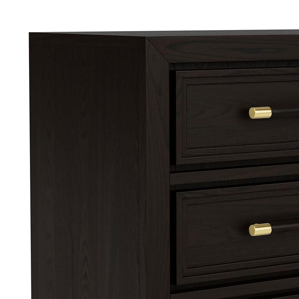 Shannon Hills Lydia King Platform Upholstered Bed and 2-Nightstand in Dark Cabernet, , large