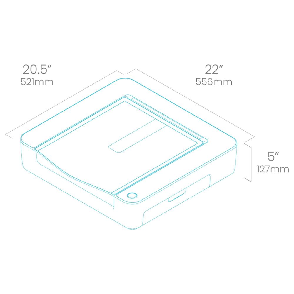 Glowforge Aura Laser 3D Printer in White, , large