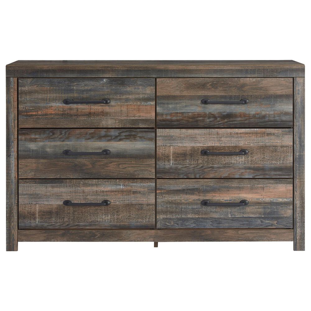 Ashley Drystan Youth 6 Drawer Dresser in Rustic Brown, , large