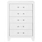 Global Furniture USA Luccia 5-Drawer Chest in White, , large