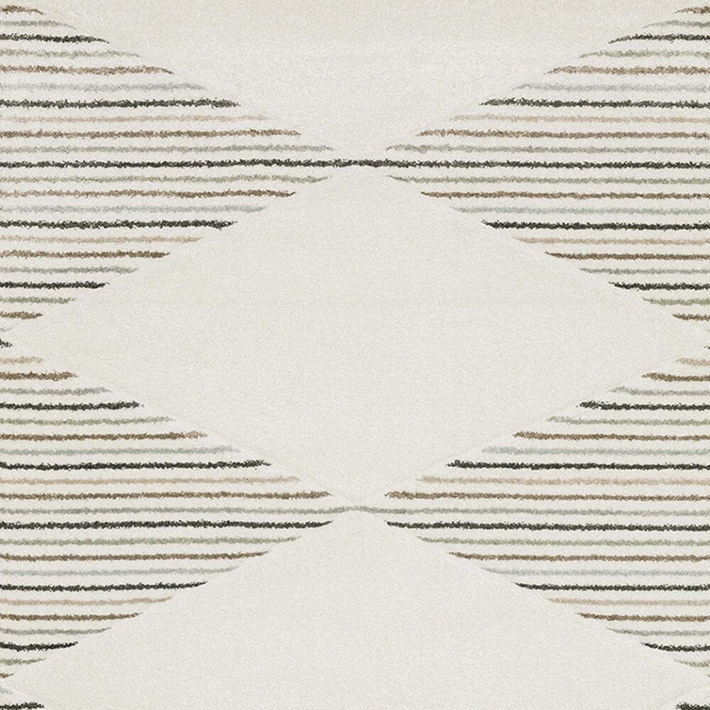 Oriental Weavers Cambria Diamond Stripe 7&#39;10&quot; x 10&#39;10&quot; Beige Area Rug, , large