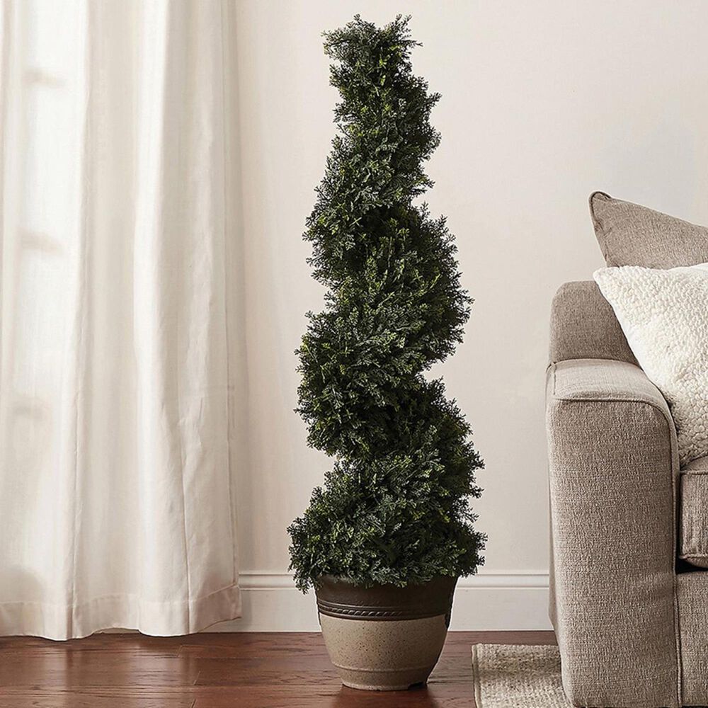 Timberlake Pure Garden 48" Cypress Topiary in Forest Green, , large
