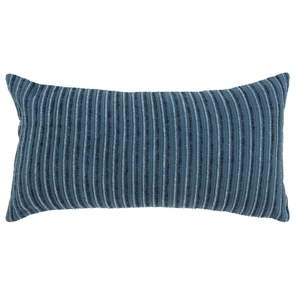 Rizzy Home 14" x 26" Polyester Filled Lumbar Pillow in Teal, , large