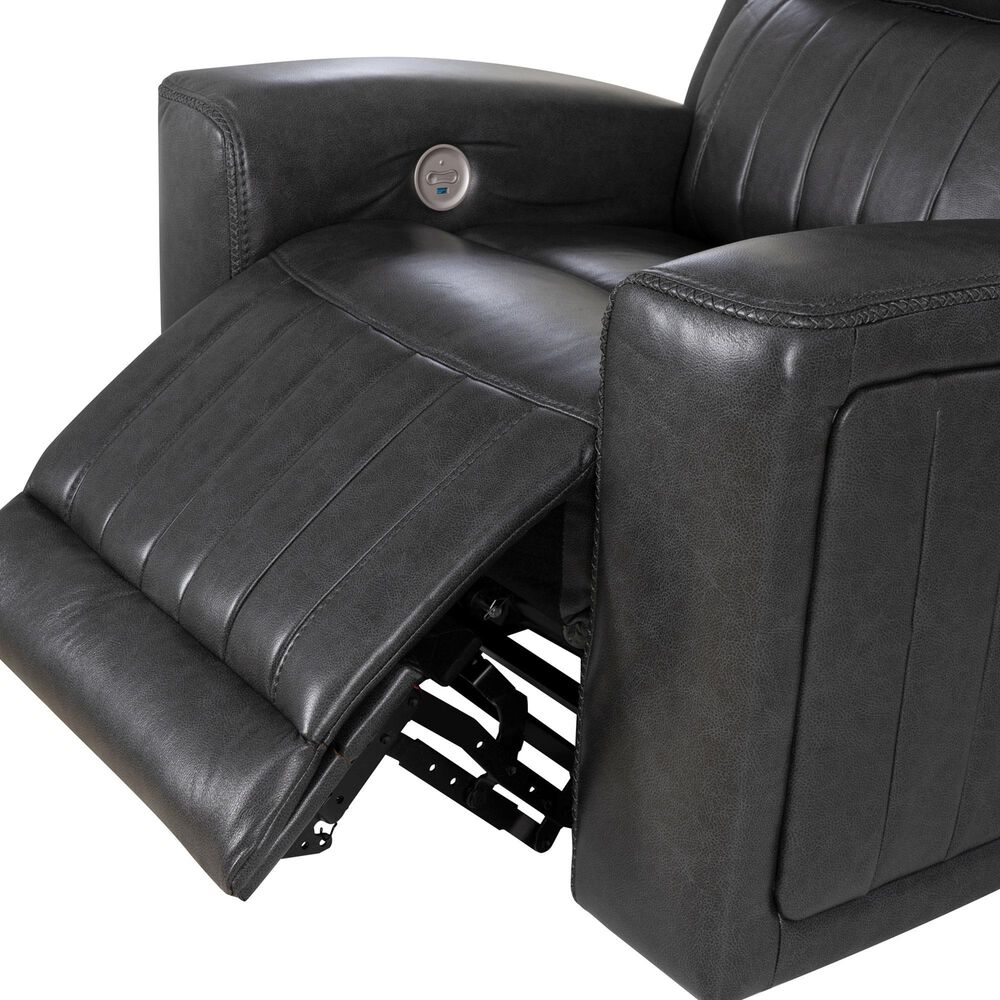 Linon Home Decor Izaiah Power Glider Recliner in Grey, , large