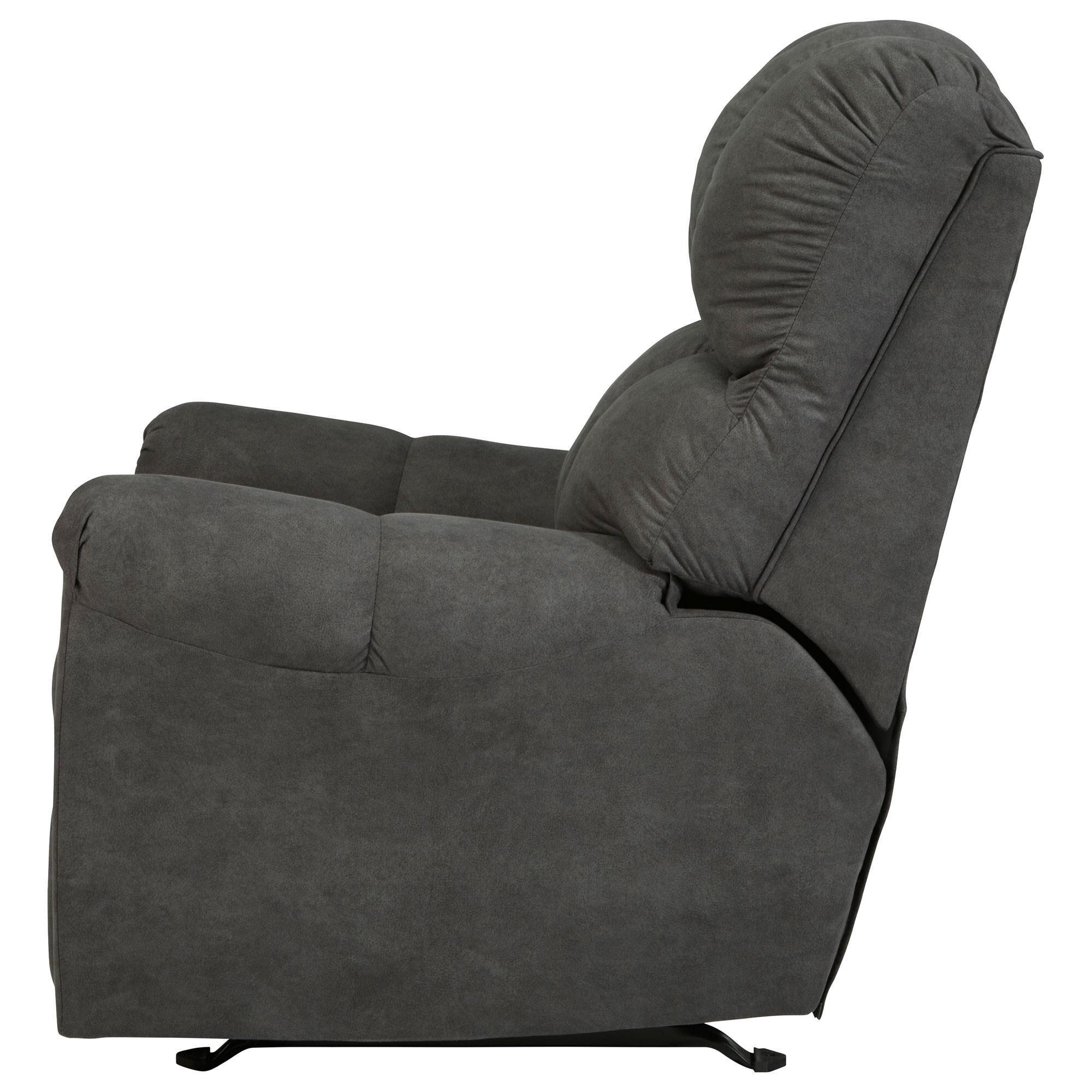 Signature Design by Ashley Potrol Manual Rocker Recliner in Slate