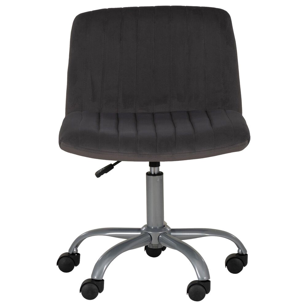 Linon Home Decor Stratton Office Chair in Grey, , large