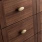 James Martin Vanities Amberly 60" Double Bathroom Vanity in Walnut with 3 cm Arctic Fall Solid Surface Top and Rectangular Sinks, , large