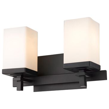 Golden Lighting Maddox 2-Light Bath Vanity in Matte Black, , large